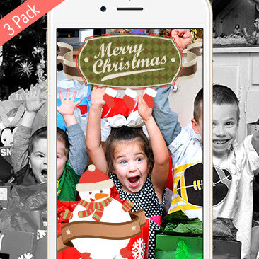 Personalized Snapchat Filters - Pack of 3